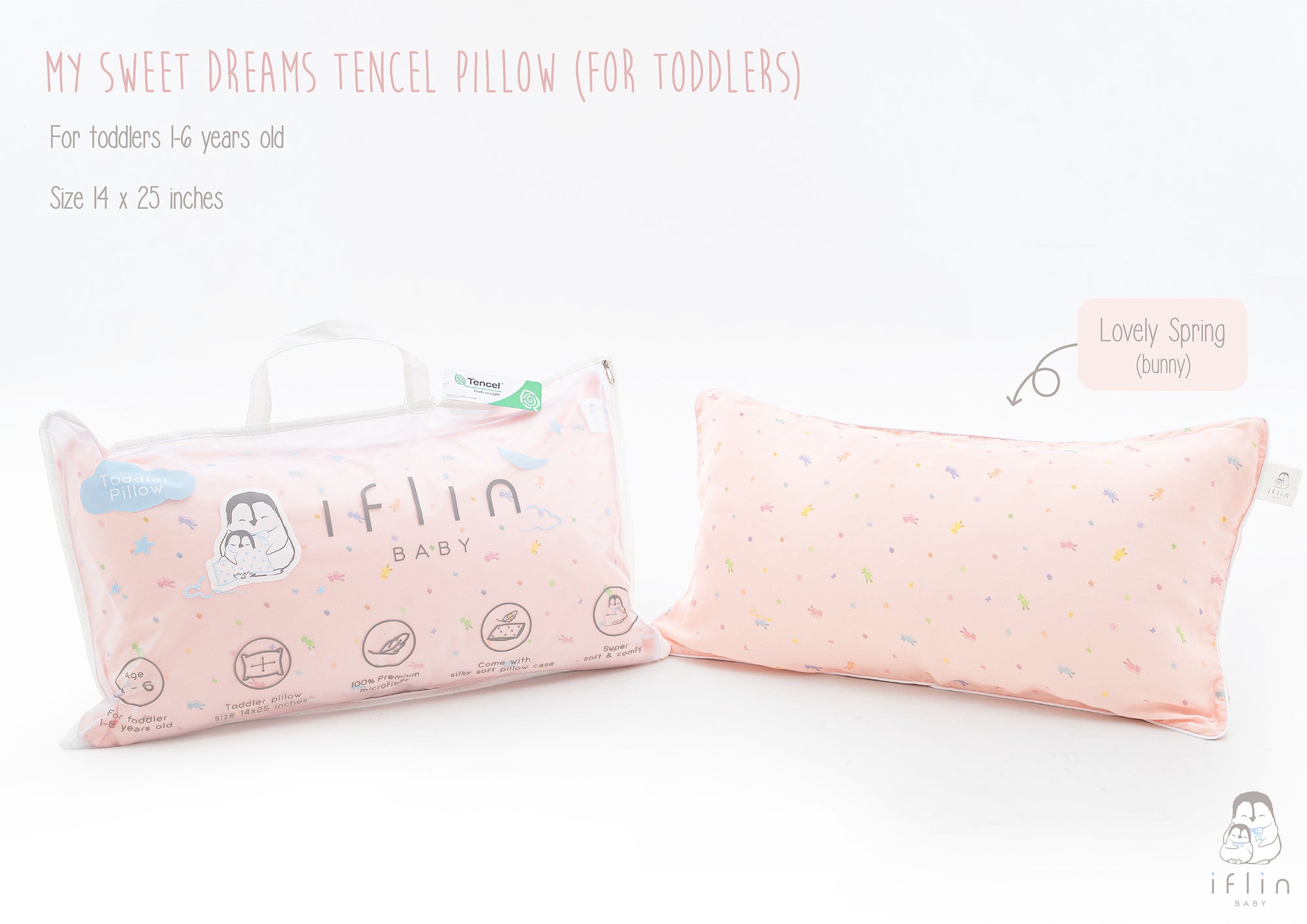 My Sweet Dreams Toddler Pillow (2–4 yrs old)