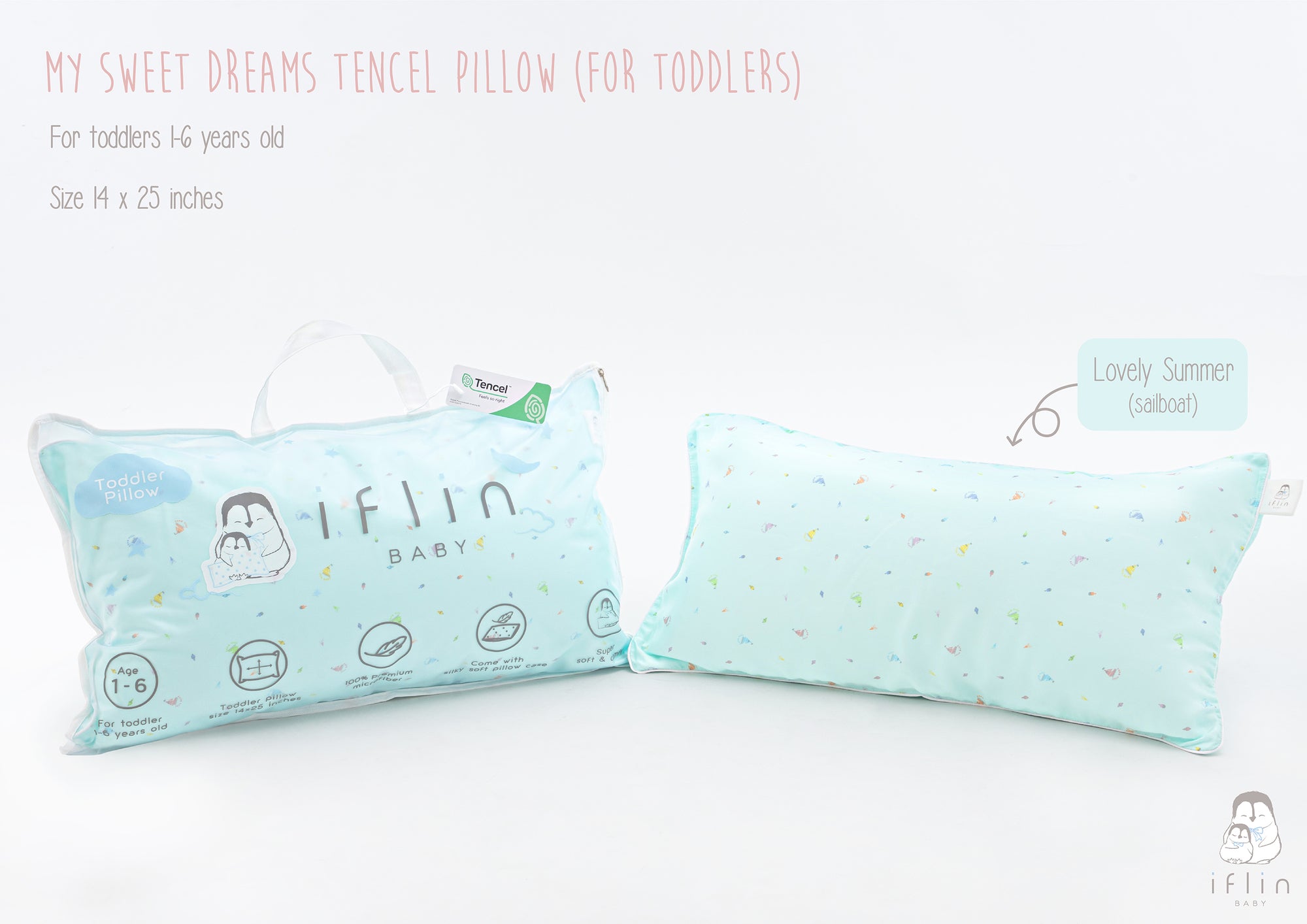 My Sweet Dreams Toddler Pillow (2–4 yrs old)