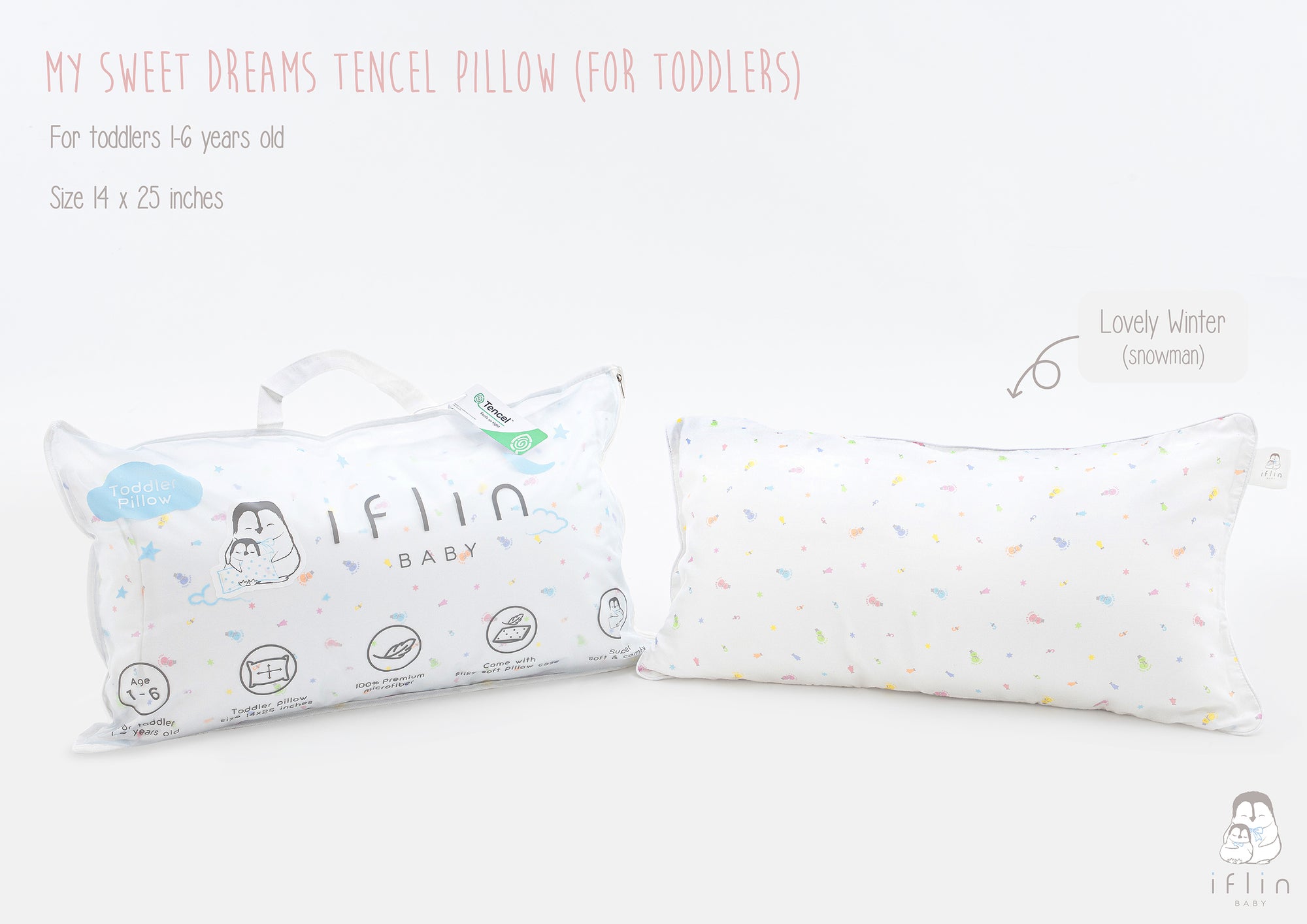 My Sweet Dreams Toddler Pillow (2–4 yrs old)
