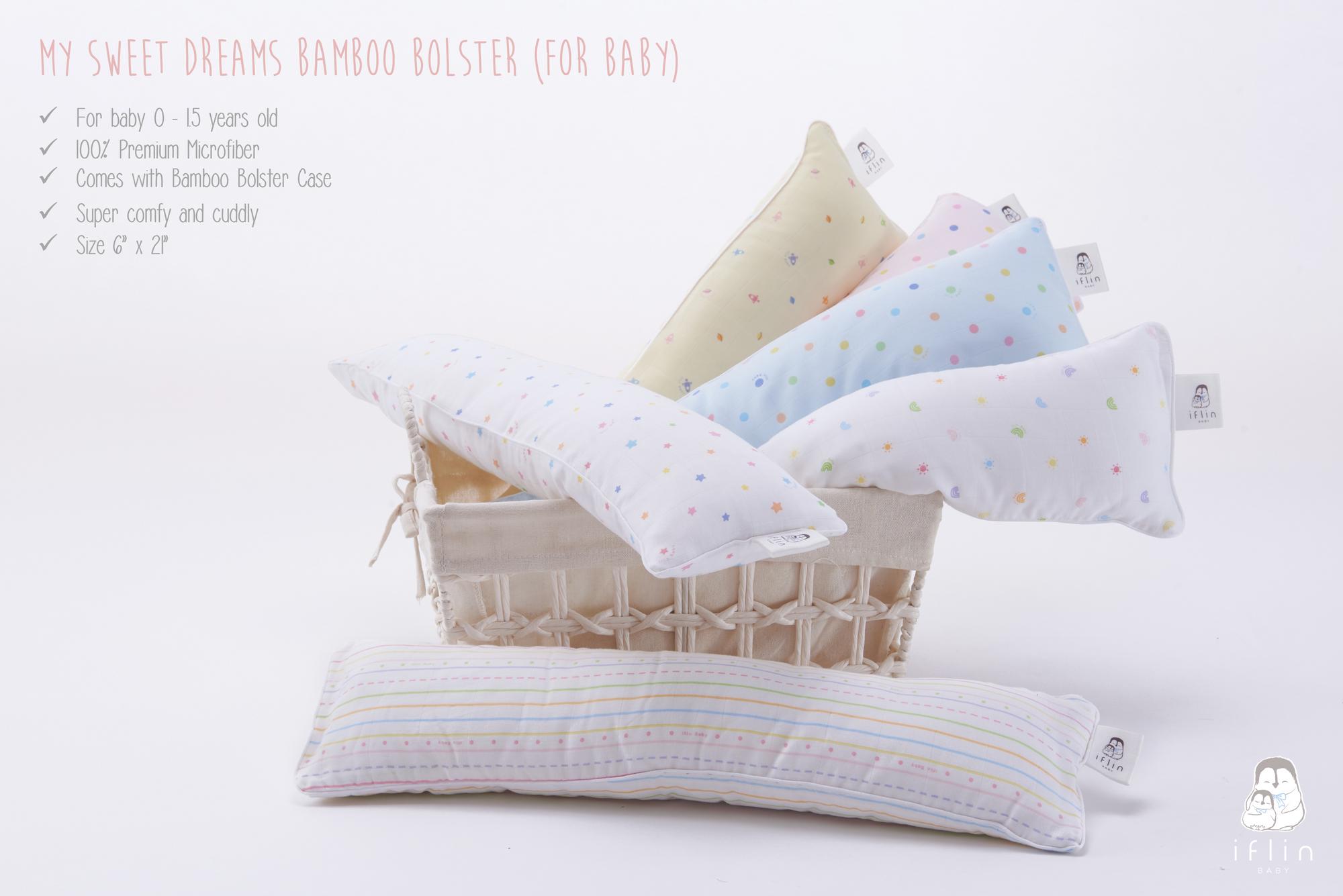 My Sweet Dreams Baby Bolster (0–1.5 yrs old)