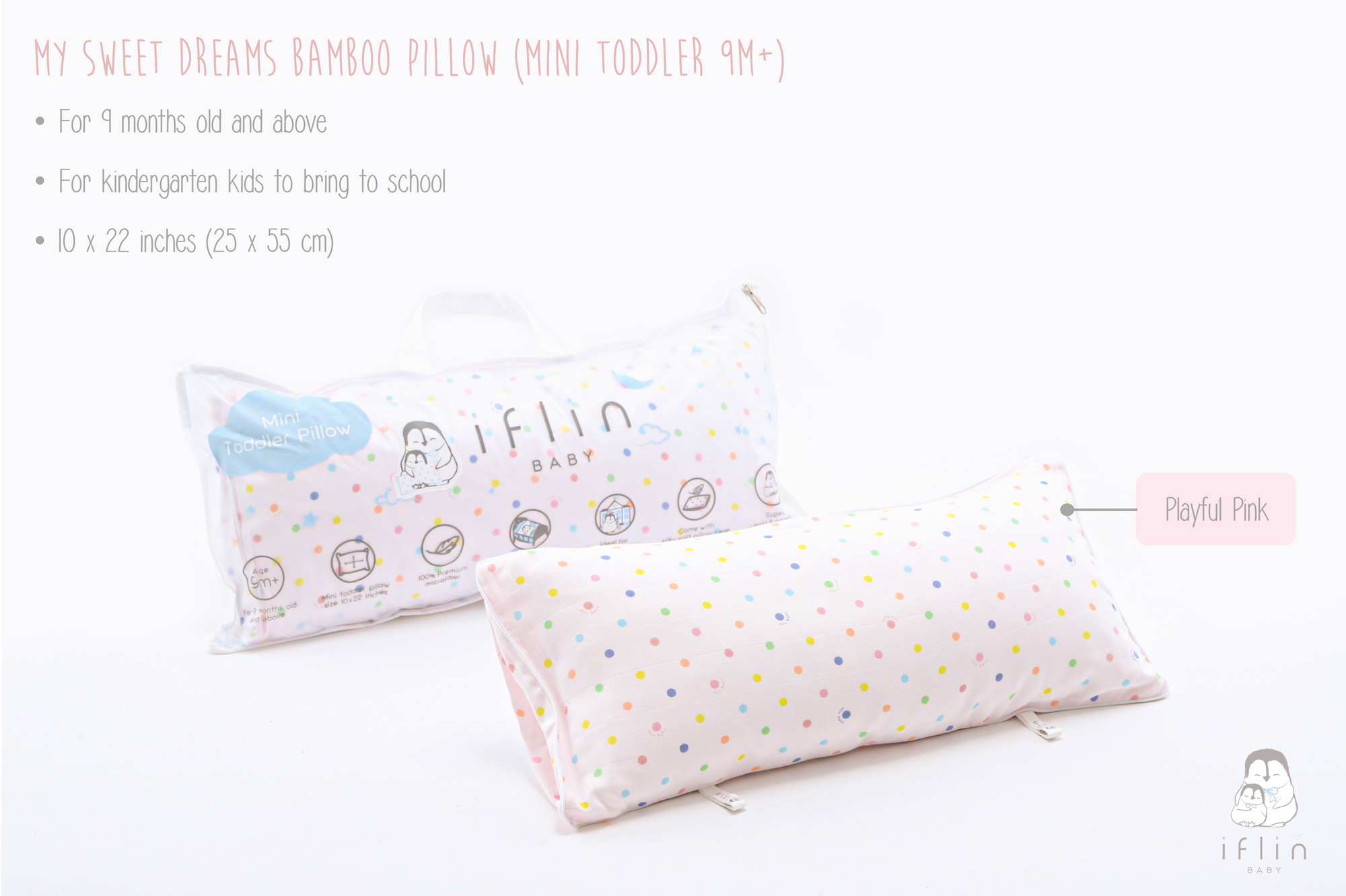 My Sweet Dreams Mini Pillow (9months–2 yrs old)