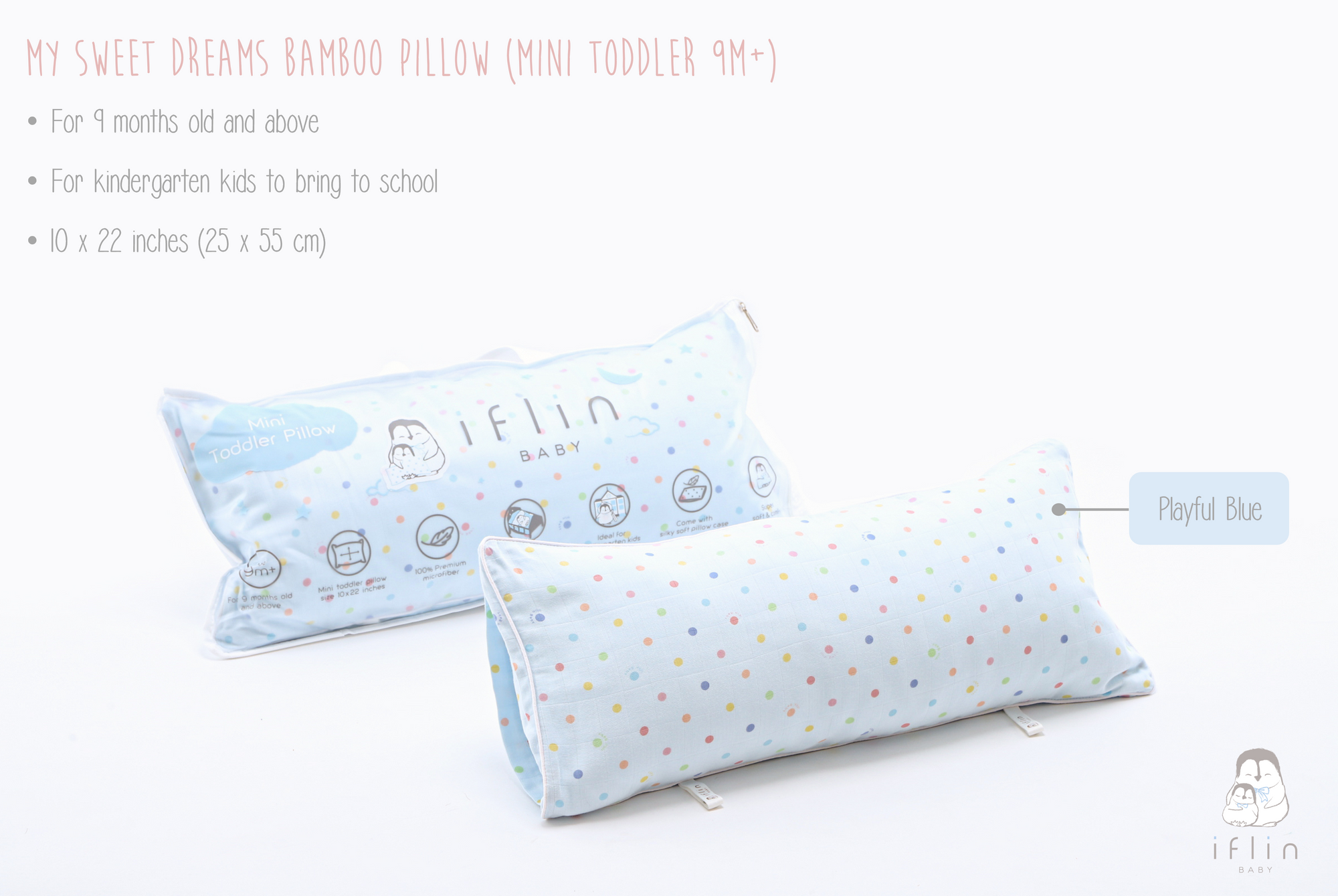 My Sweet Dreams Mini Pillow (9months–2 yrs old)