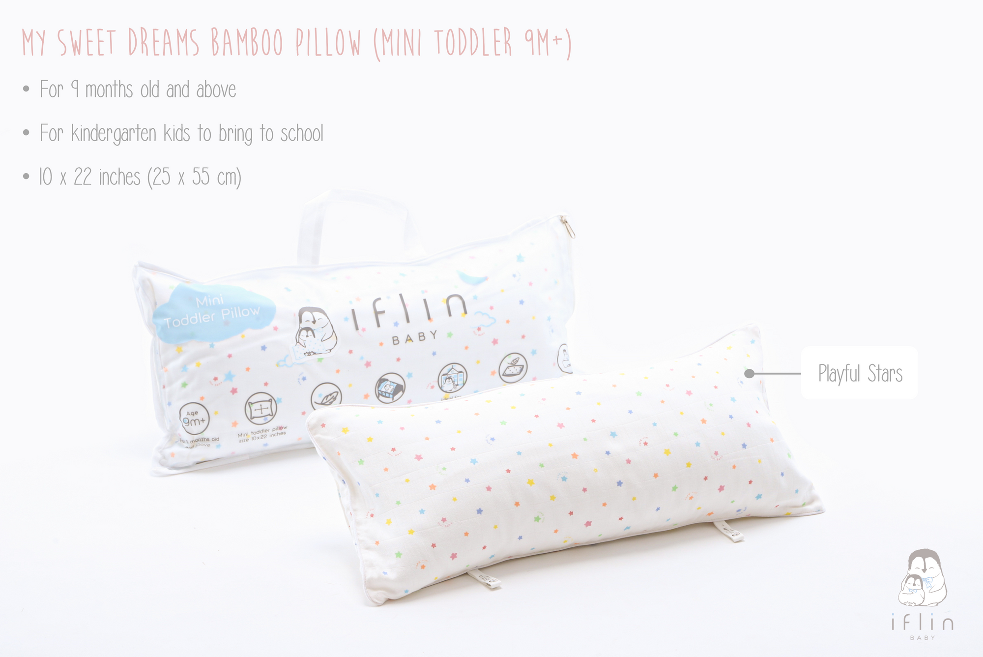 My Sweet Dreams Mini Pillow (9months–2 yrs old)