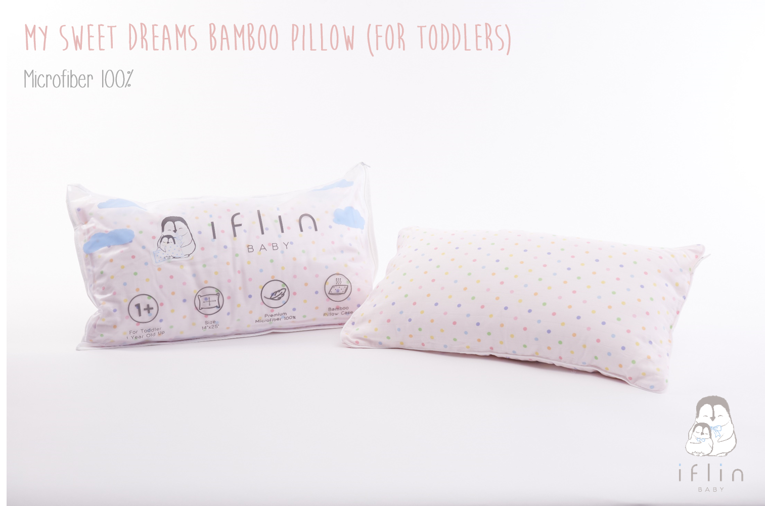 My Sweet Dreams Toddler Pillow (2–4 yrs old)