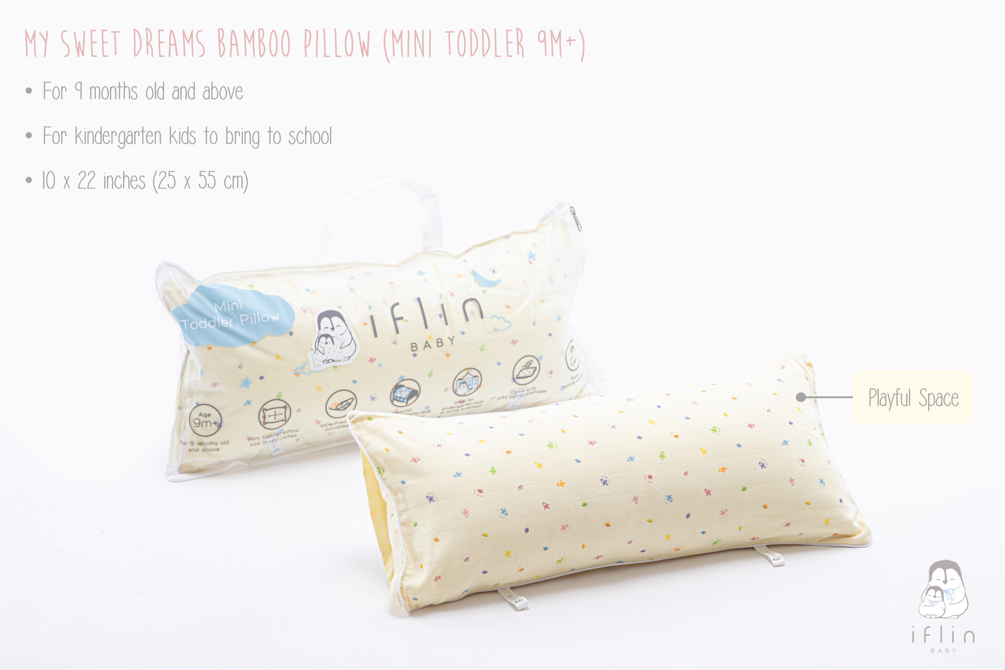 My Sweet Dreams Mini Pillow (9months–2 yrs old)