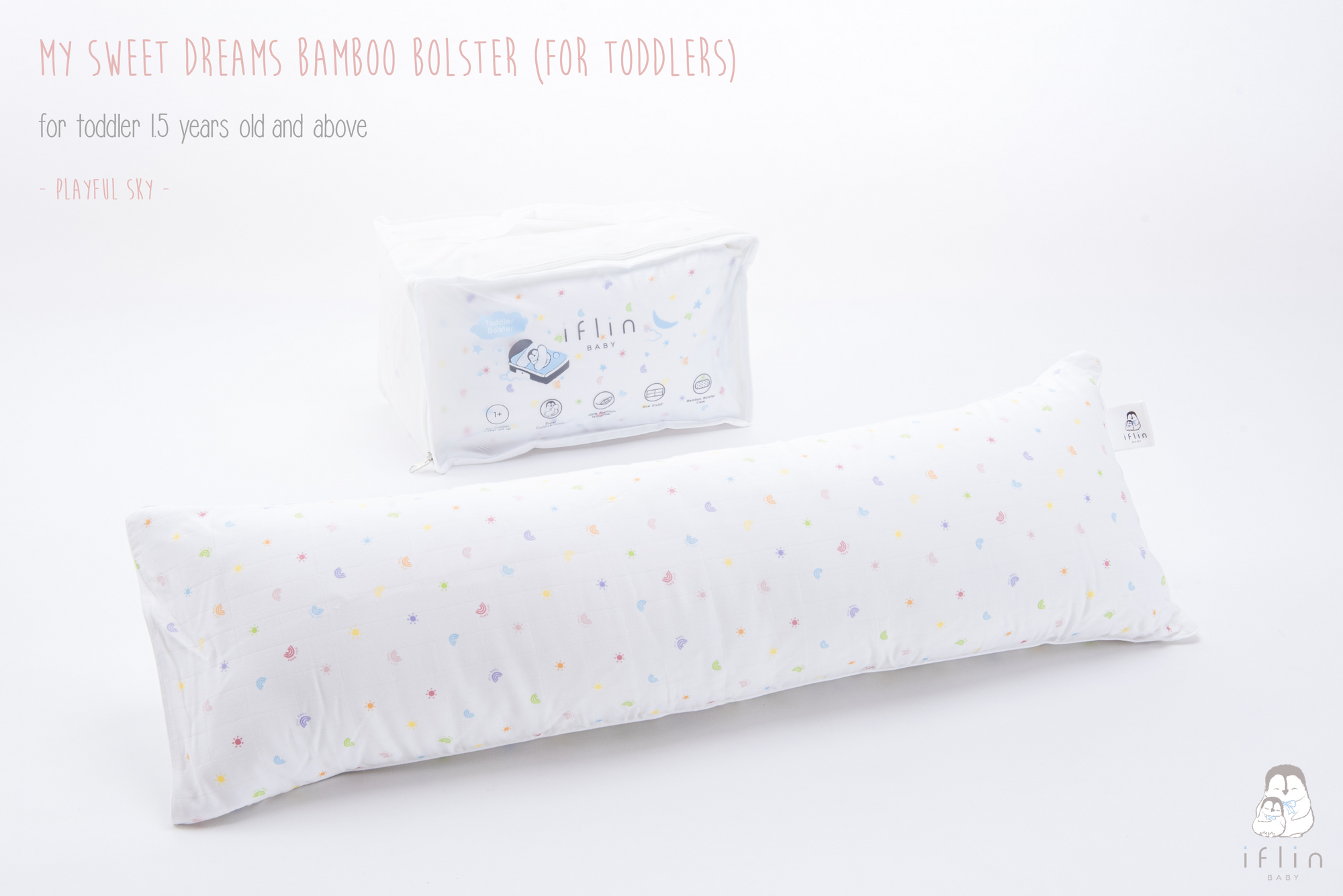 My Sweet Dreams Toddler Bolster (1.5–6 yrs old)