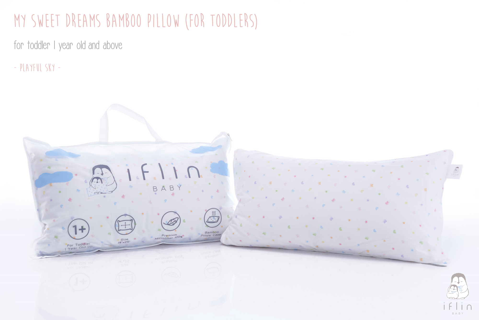 My Sweet Dreams Toddler Pillow (2–4 yrs old)