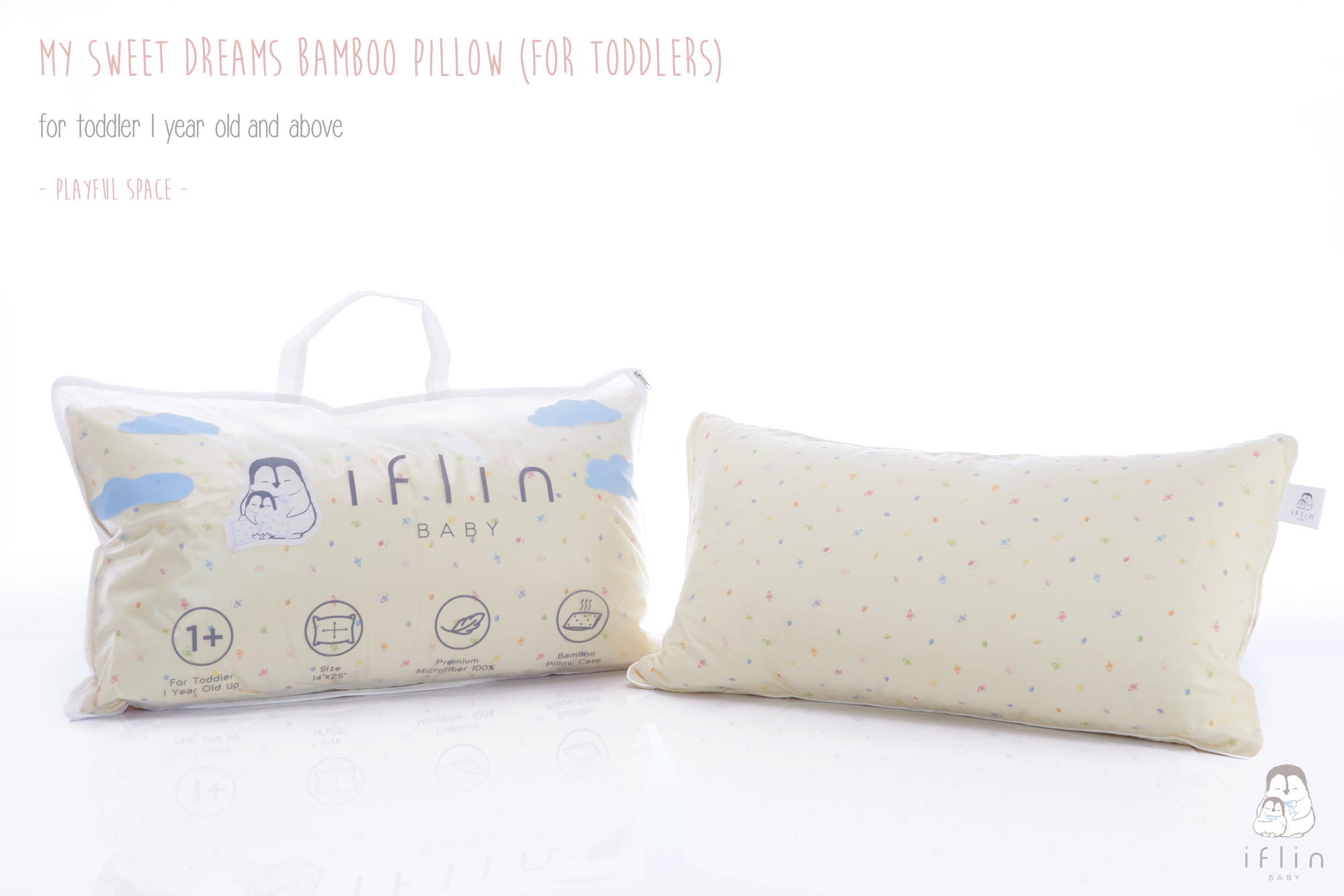 My Sweet Dreams Toddler Pillow (2–4 yrs old)