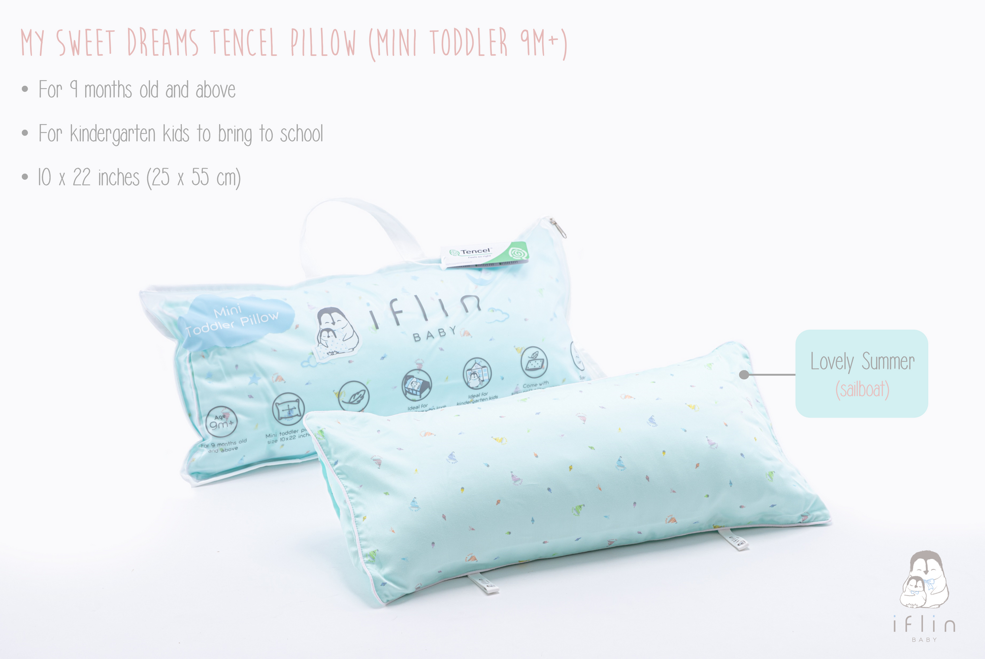 My Sweet Dreams Mini Pillow (9months–2 yrs old)