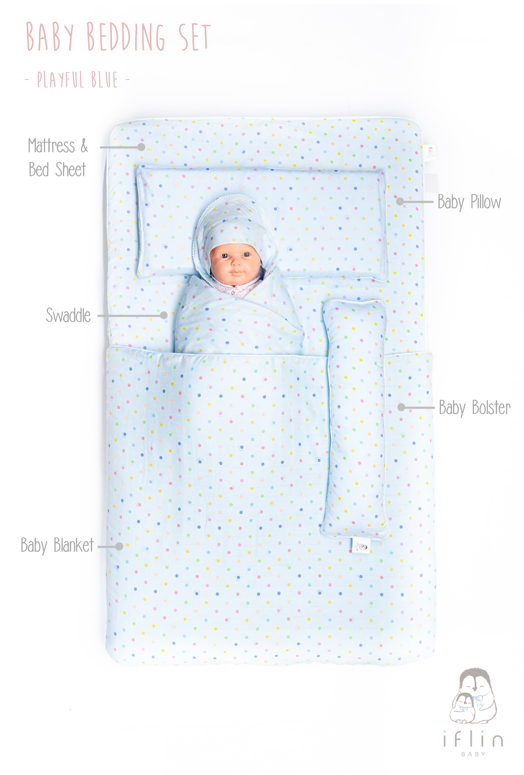 My Sweet dreams Baby Pillow (0–1 yr old)