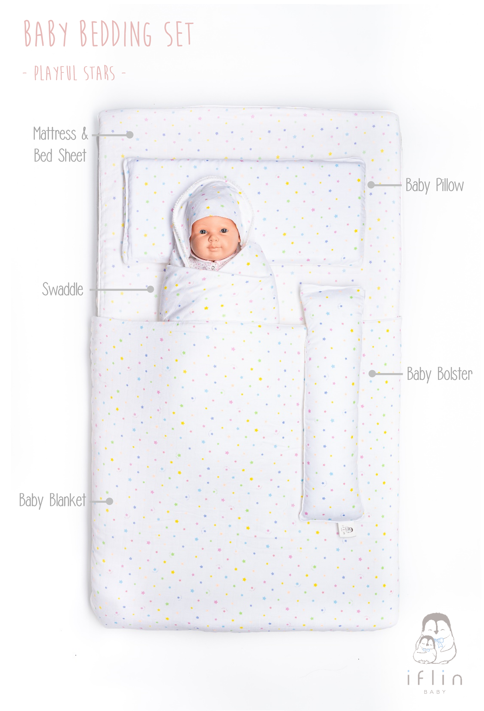 My Sweet dreams Baby Pillow (0–1 yr old)